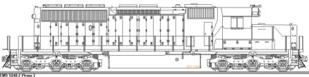 SD40-2 Right Side Snoot